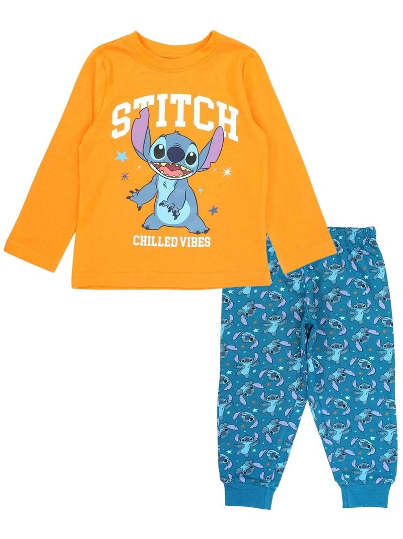 Pyjama en coton à rayures (du 1 au 8 ans) | NAVY MIX | Pyjamas | M&S LU