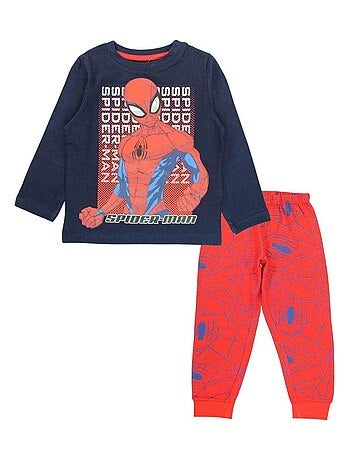 Disney - Pyjama garçon imprimé Spiderman en coton - Kiabi