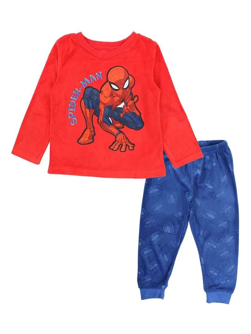 Disney - Pyjama garçon imprimé Spiderman en coton Rouge - Kiabi