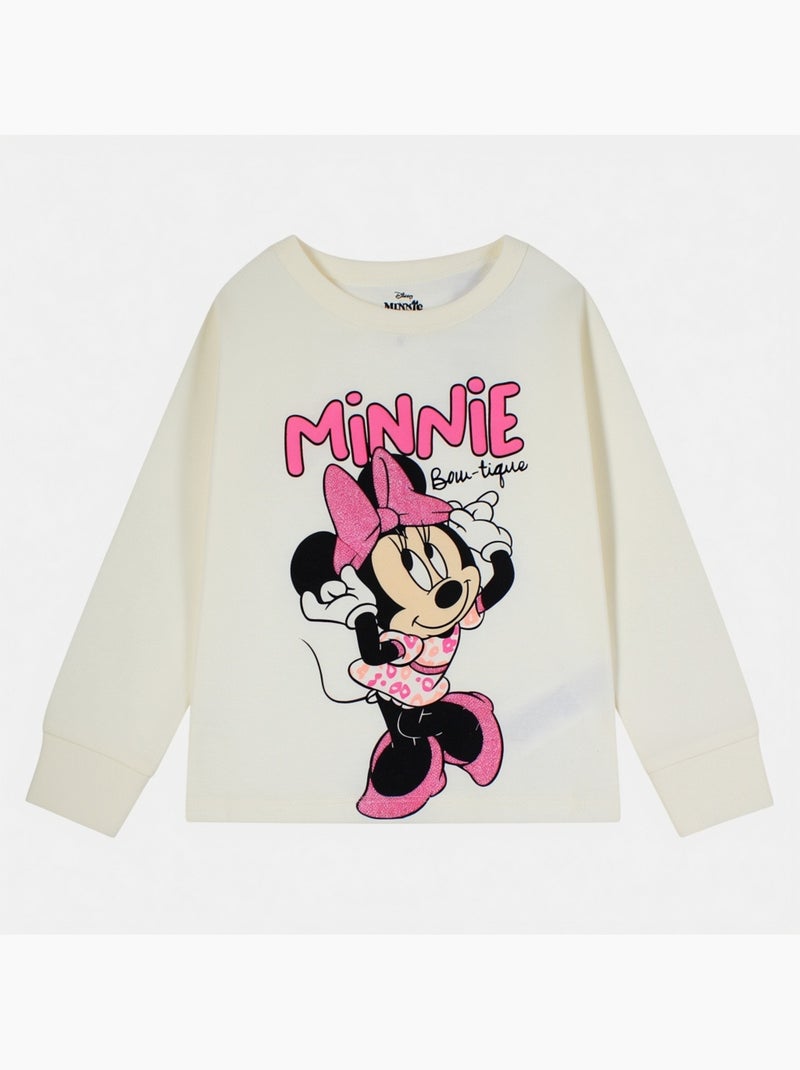Disney - pyjama imprimé manches longues, col rond Blanc - Kiabi