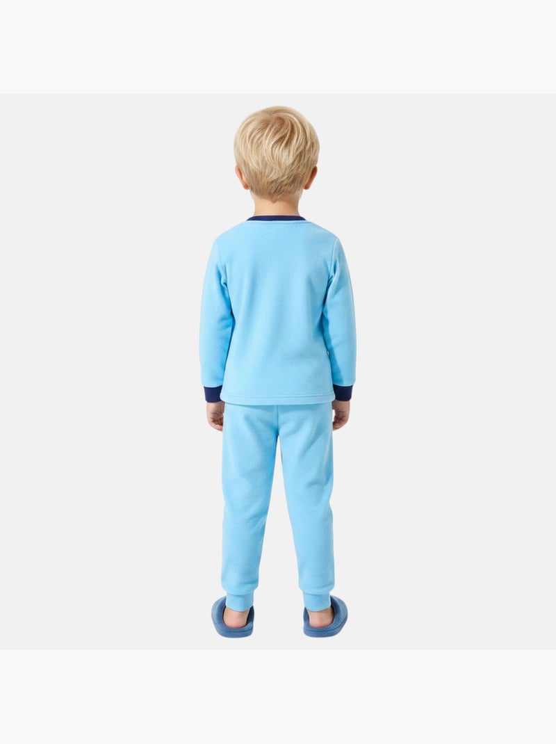Disney - pyjama imprimé manches longues, col rond Bleu - Kiabi