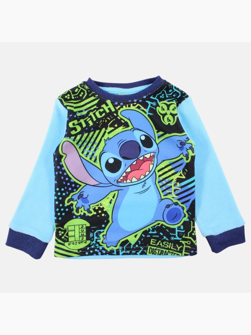 Disney - pyjama imprimé manches longues, col rond Bleu - Kiabi