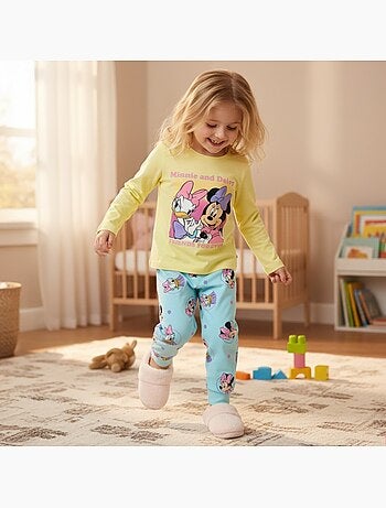 Disney - pyjama imprimé manches longues, col rond