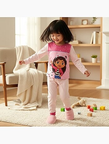 Disney - pyjama imprimé manches longues, col rond