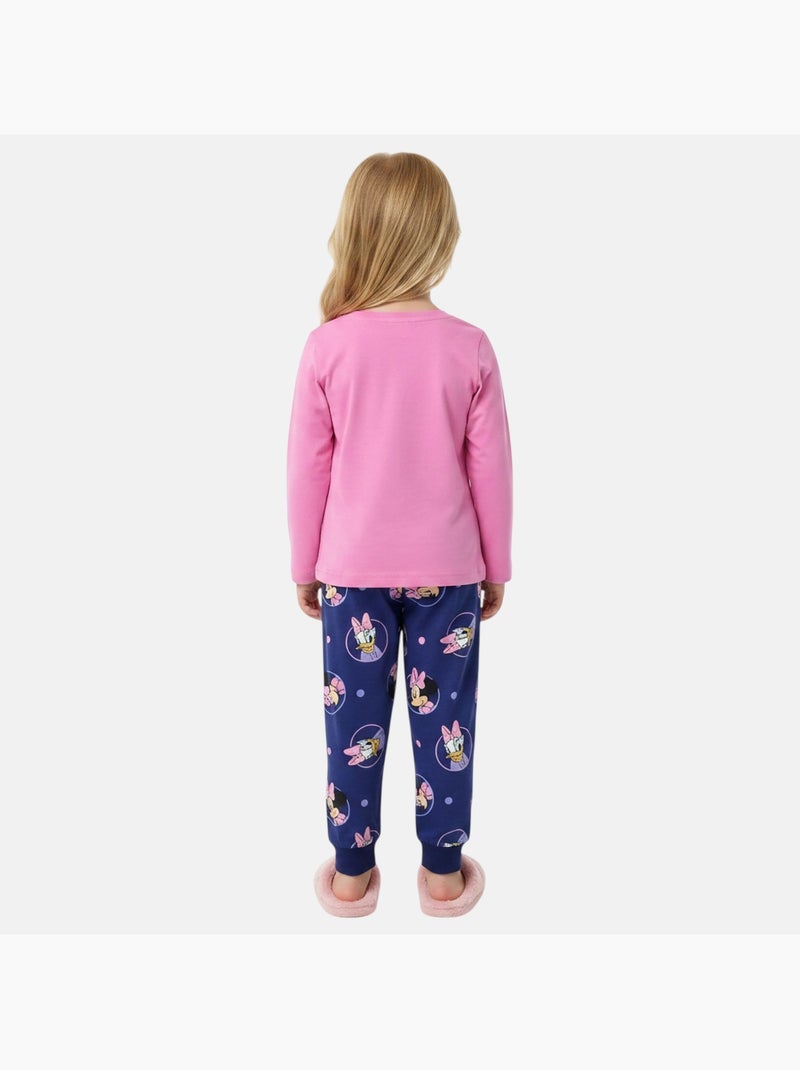 Disney - pyjama imprimé manches longues, col rond Rose - Kiabi