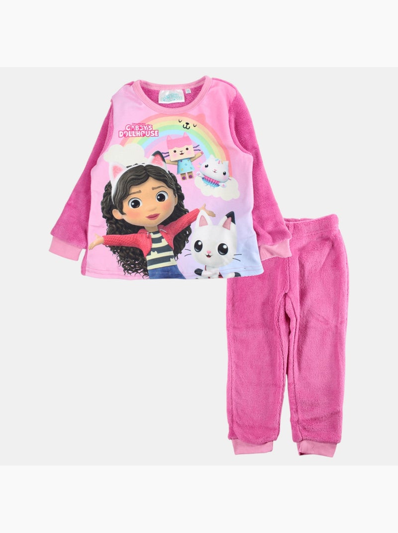 Pyjima Disney - pyjama imprimé manches longues, col rond - Rose - Fille - 0.00 ...