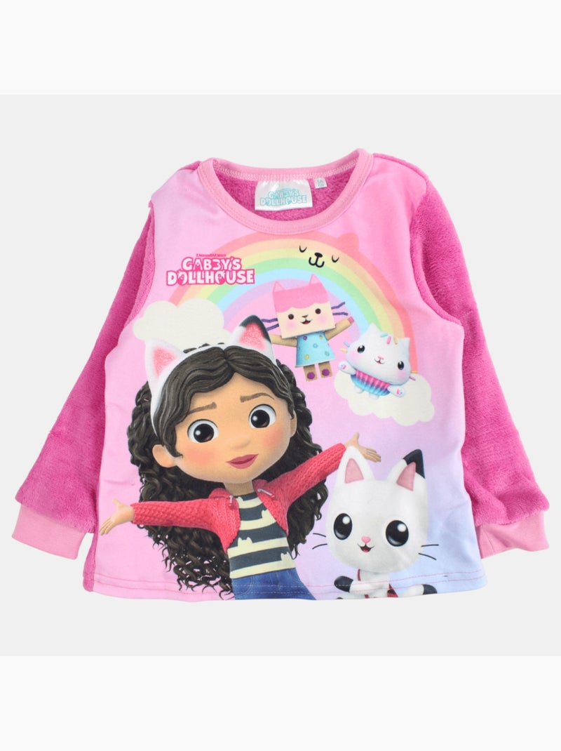 Pyjima Disney - pyjama imprimé manches longues, col rond - Rose - Fille - 0.00 ...