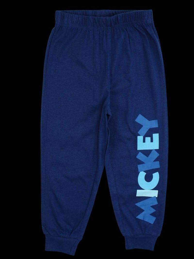 Disney - Pyjama imprimé Mickey en coton Bleu marine - Kiabi