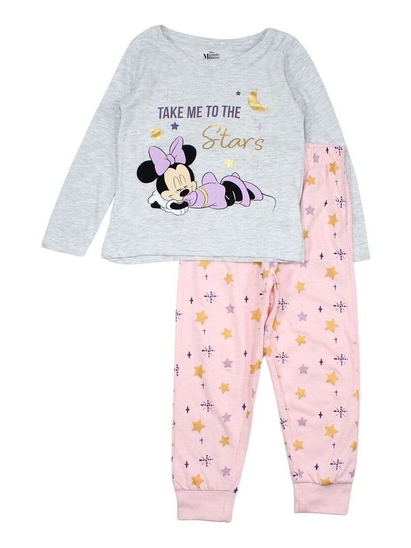 Disney - Pyjama imprimé Princesse en coton Gris - Kiabi