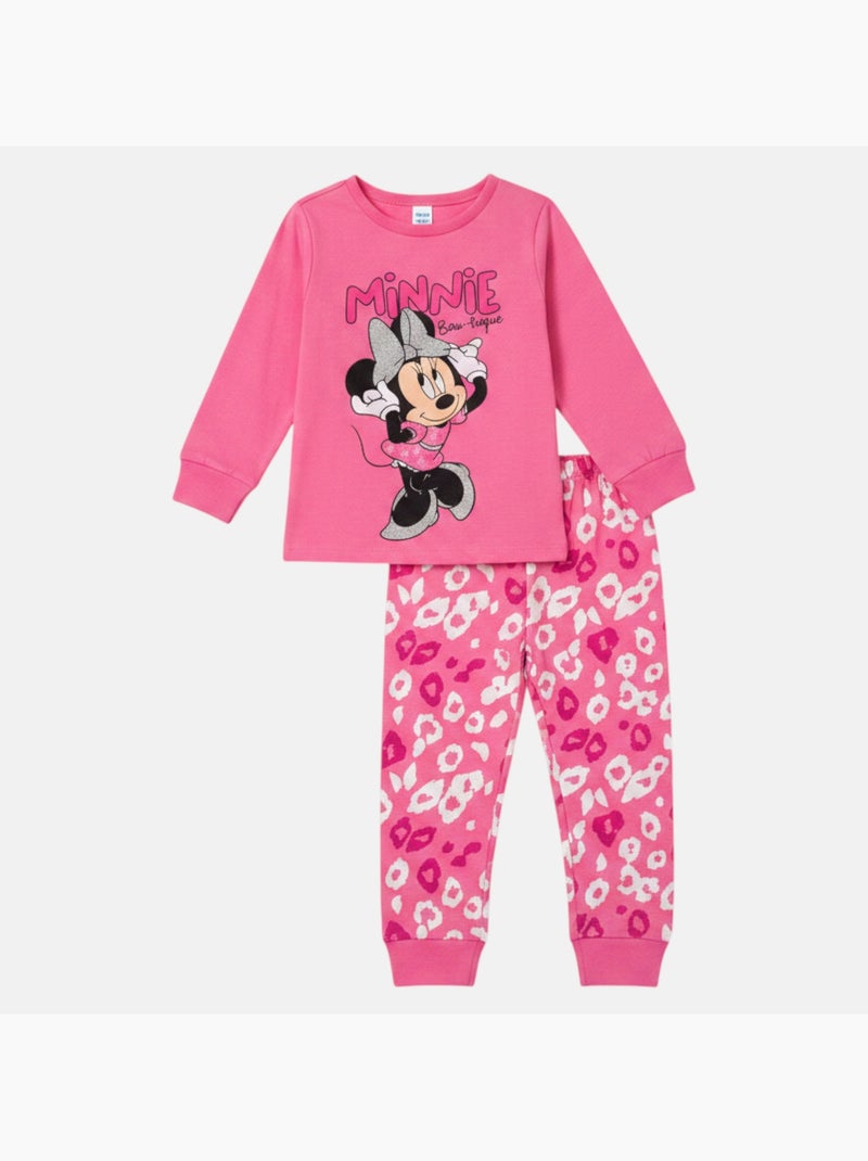 Disney - pyjama manches longues et pantalon assorti avec personnage Rose - Kiabi