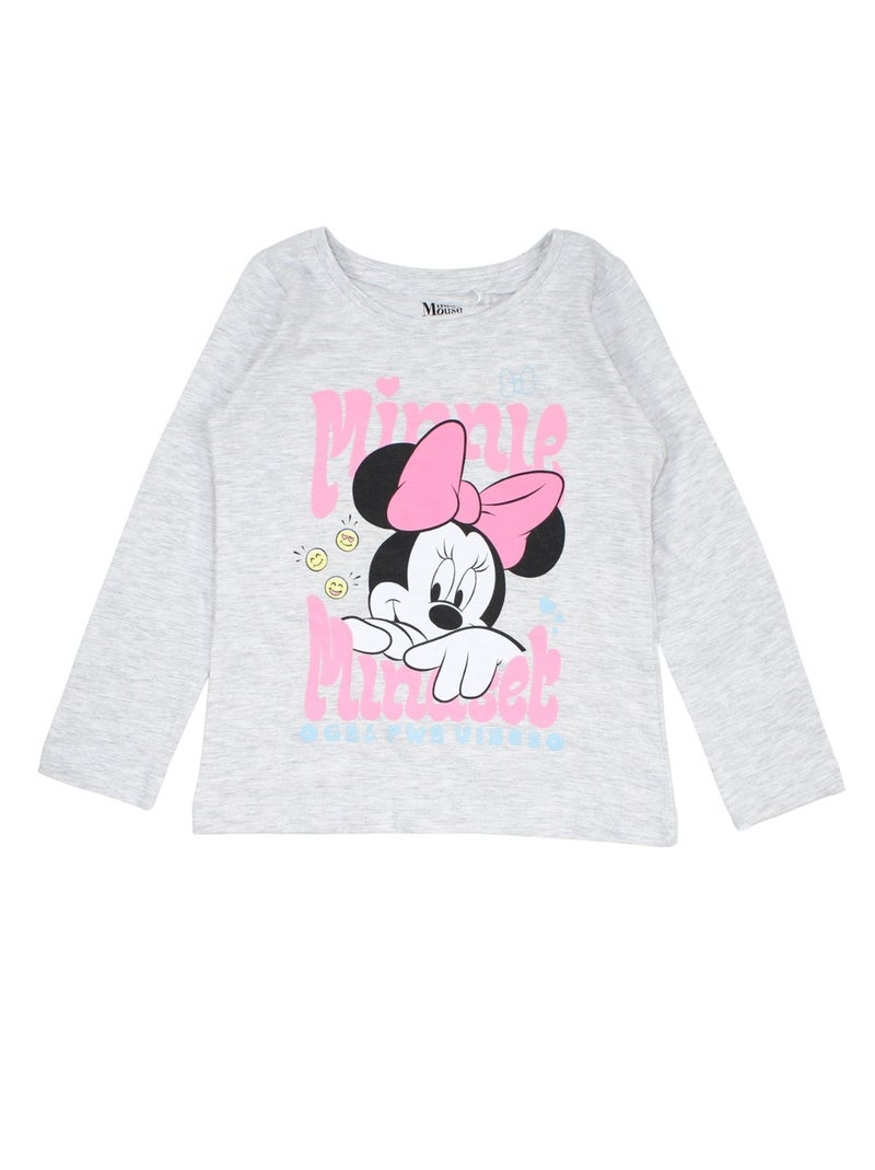 Disney - Pyjama Minnie fille Gris - Kiabi