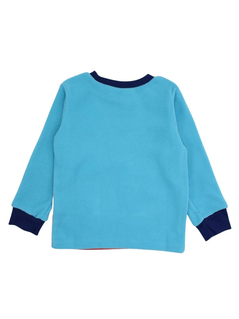 Disney - pyjama polaire imprimé manches longues, col rond Bleu - Kiabi