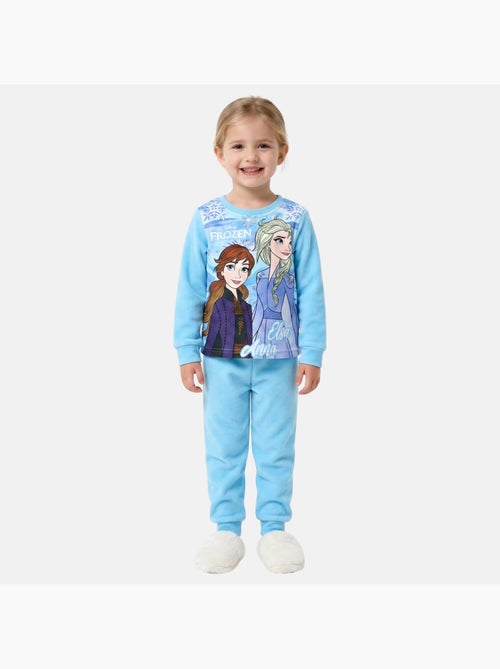 Disney - pyjama polaire imprimé manches longues, col rond - Kiabi