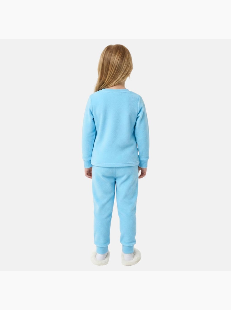 Disney - pyjama polaire imprimé manches longues, col rond Bleu - Kiabi