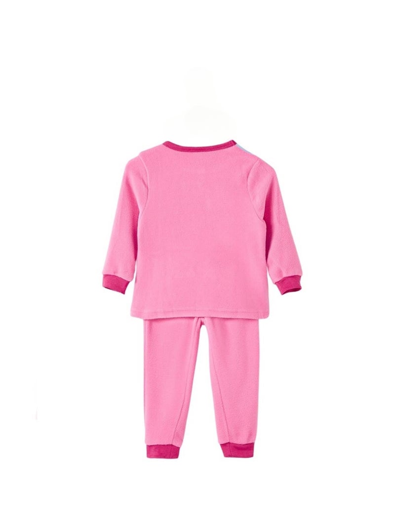 Disney - pyjama polaire imprimé manches longues, col rond Rose - Kiabi