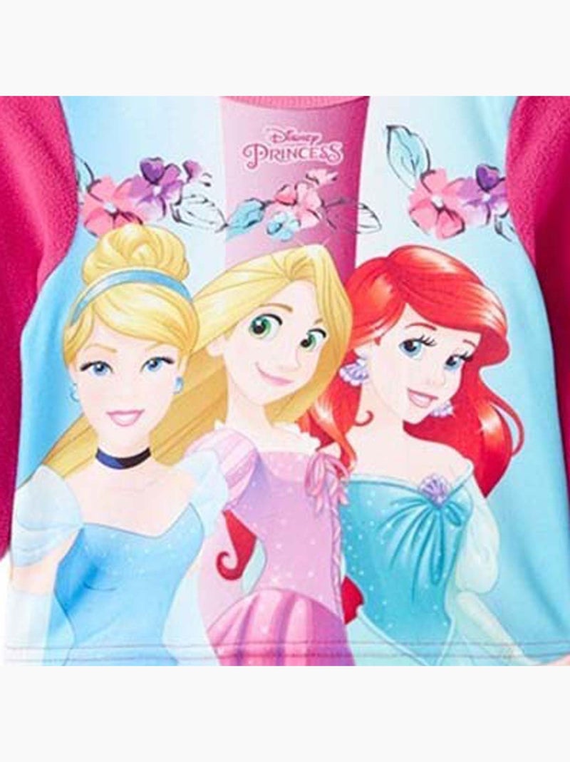 Disney - pyjama polaire imprimé manches longues, col rond Rose fushia - Kiabi