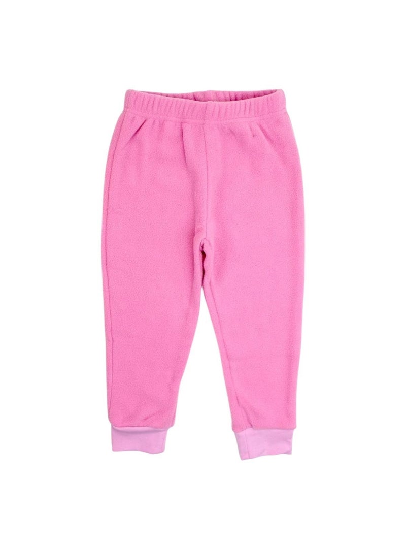 Disney - pyjama polaire imprimé manches longues, col rond Rose - Kiabi