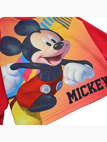 Disney - pyjama polaire imprimé manches longues, col rond