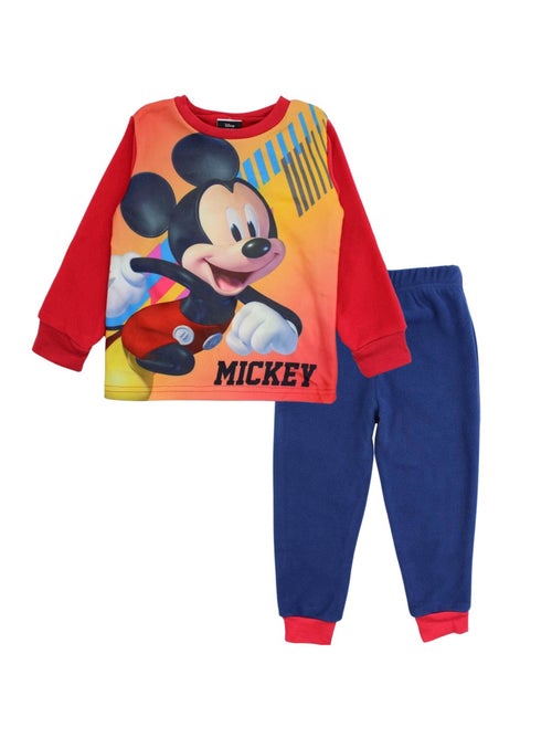 Disney - pyjama polaire imprimé manches longues, col rond - Kiabi
