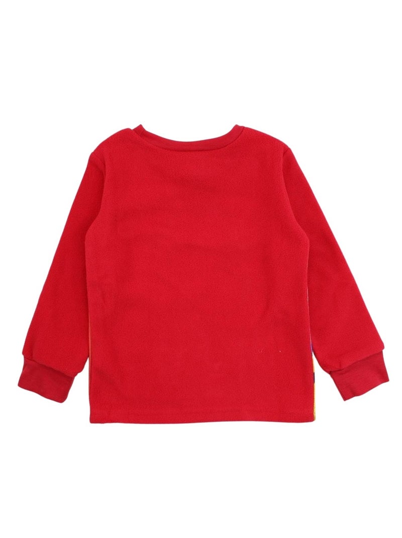 Disney - pyjama polaire imprimé manches longues, col rond Rouge - Kiabi