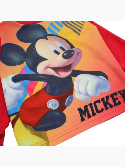 Disney - pyjama polaire imprimé manches longues, col rond - Kiabi
