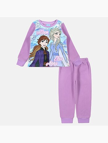 Disney - pyjama polaire imprimé manches longues, col rond