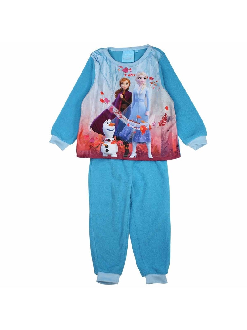 Disney Pyjama polaire La Reine des Neiges Bleu Fille