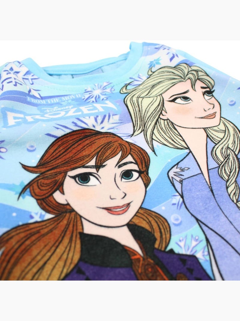 Disney - Pyjama polaire La Reine des neiges fille Bleu - Kiabi