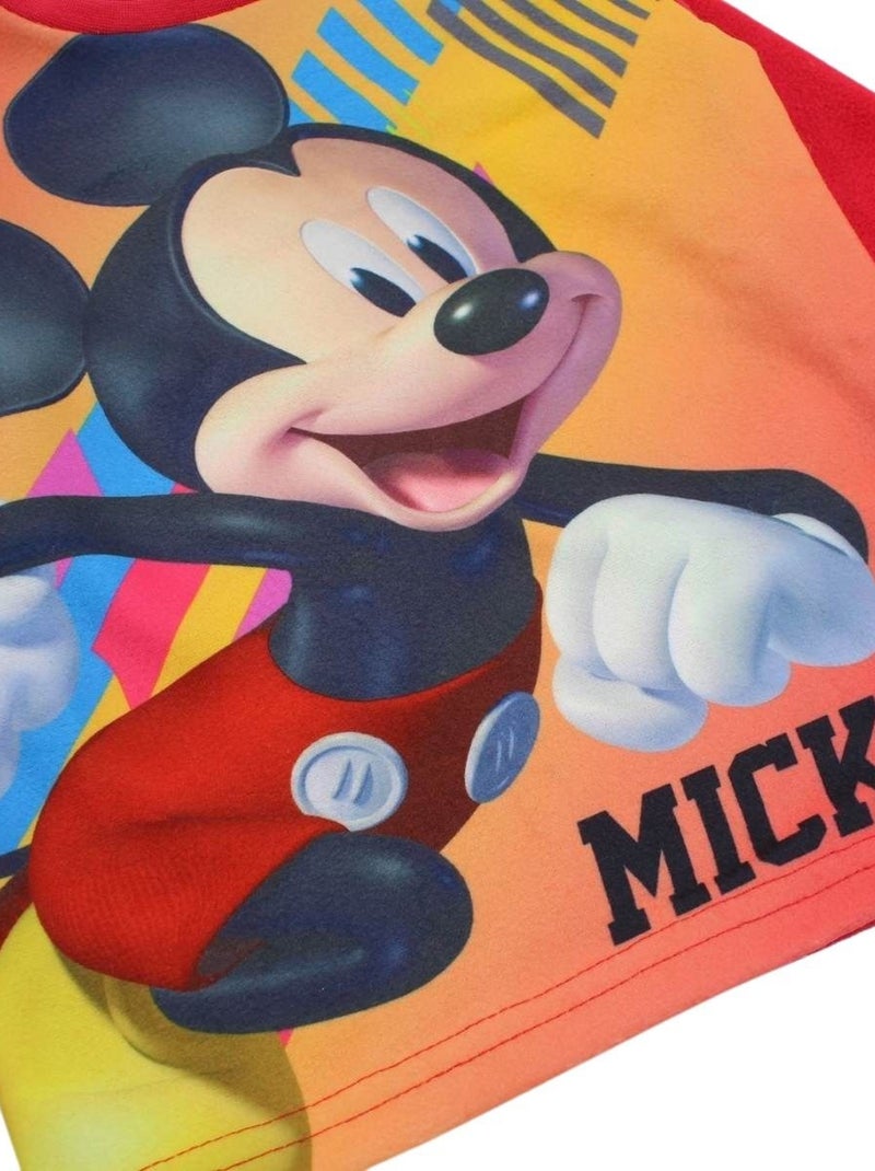 Disney - Pyjama polaire Mickey Rouge - Kiabi