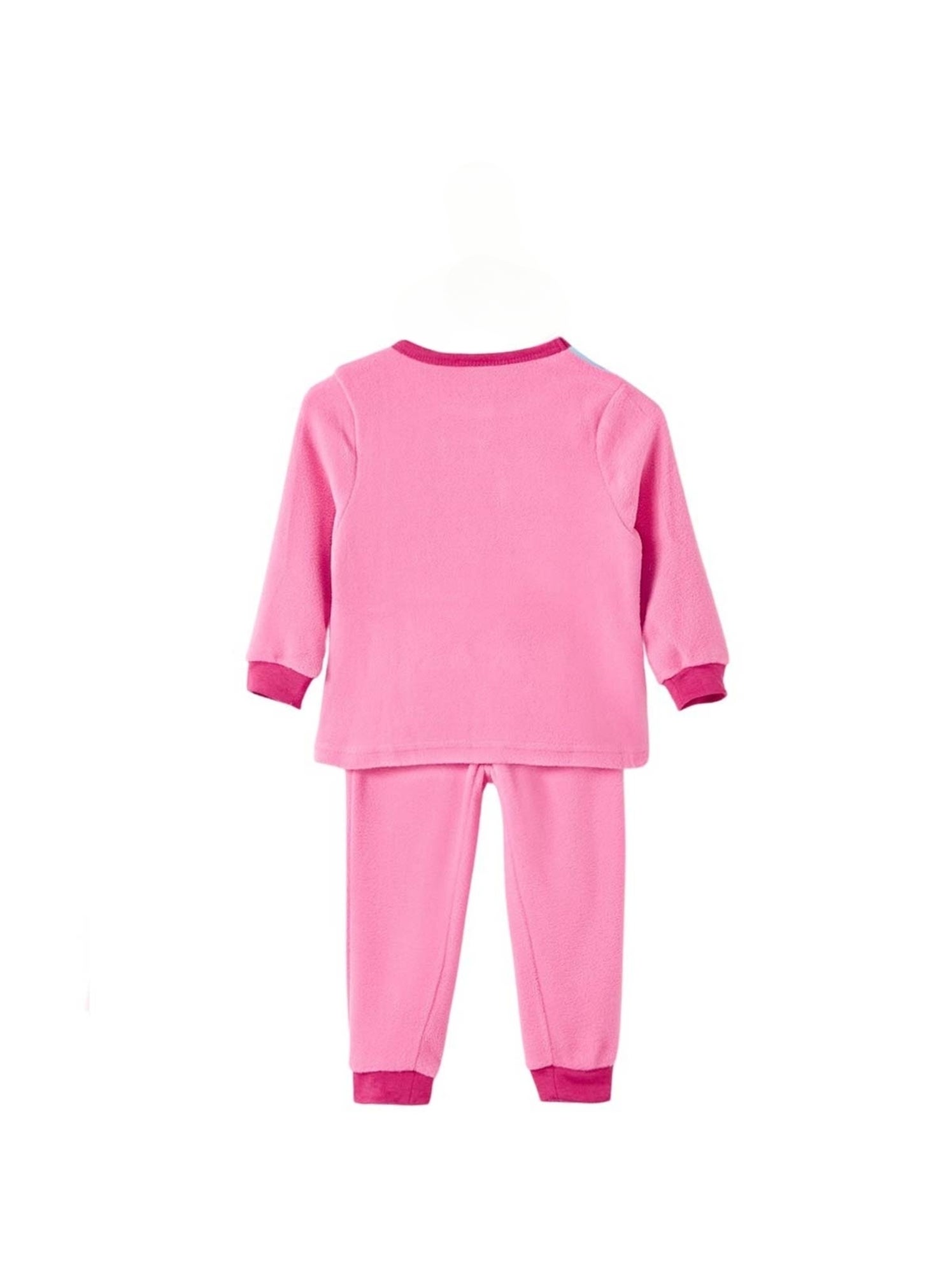 Pyjama Polaire Rose Et Blanc Lapins - Taille 2XS Ado 14 Ans - Parfait état