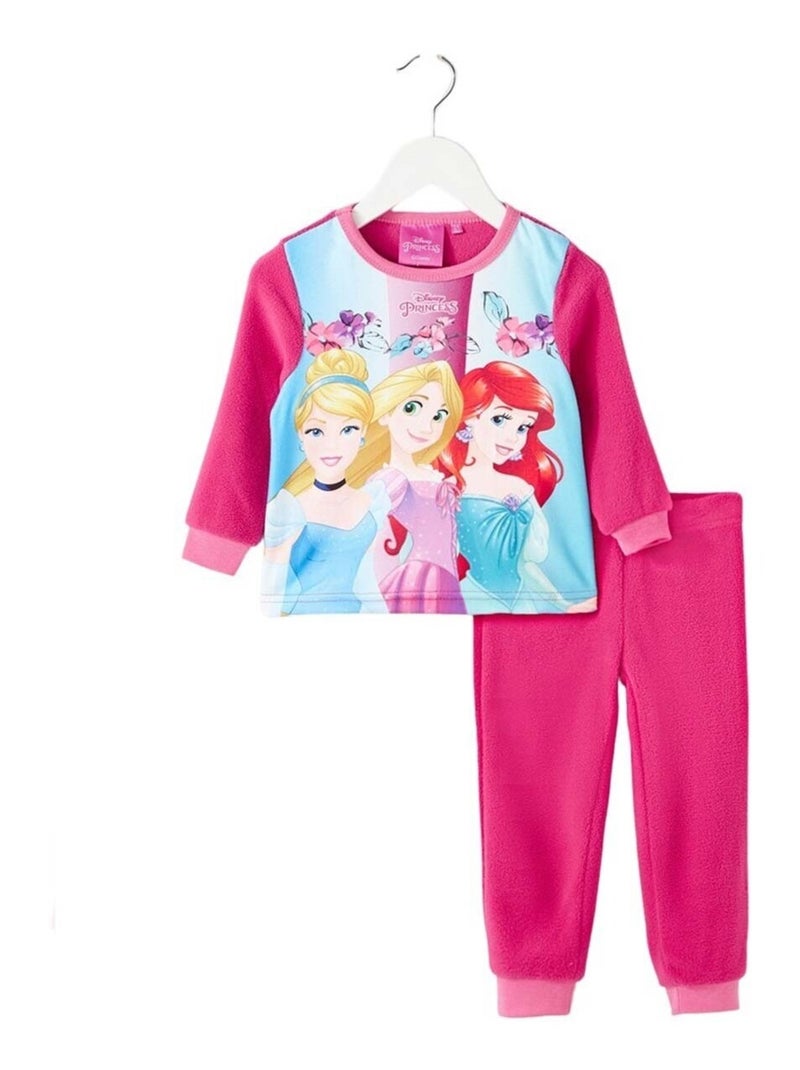 Disney - Pyjama polaire Princesse Rose fushia - Kiabi