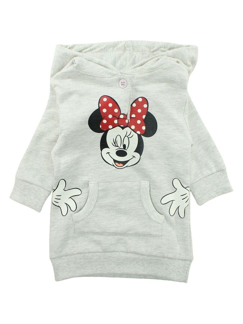 Disney - Robe bébé fille imprimé Minnie en coton Gris - Kiabi