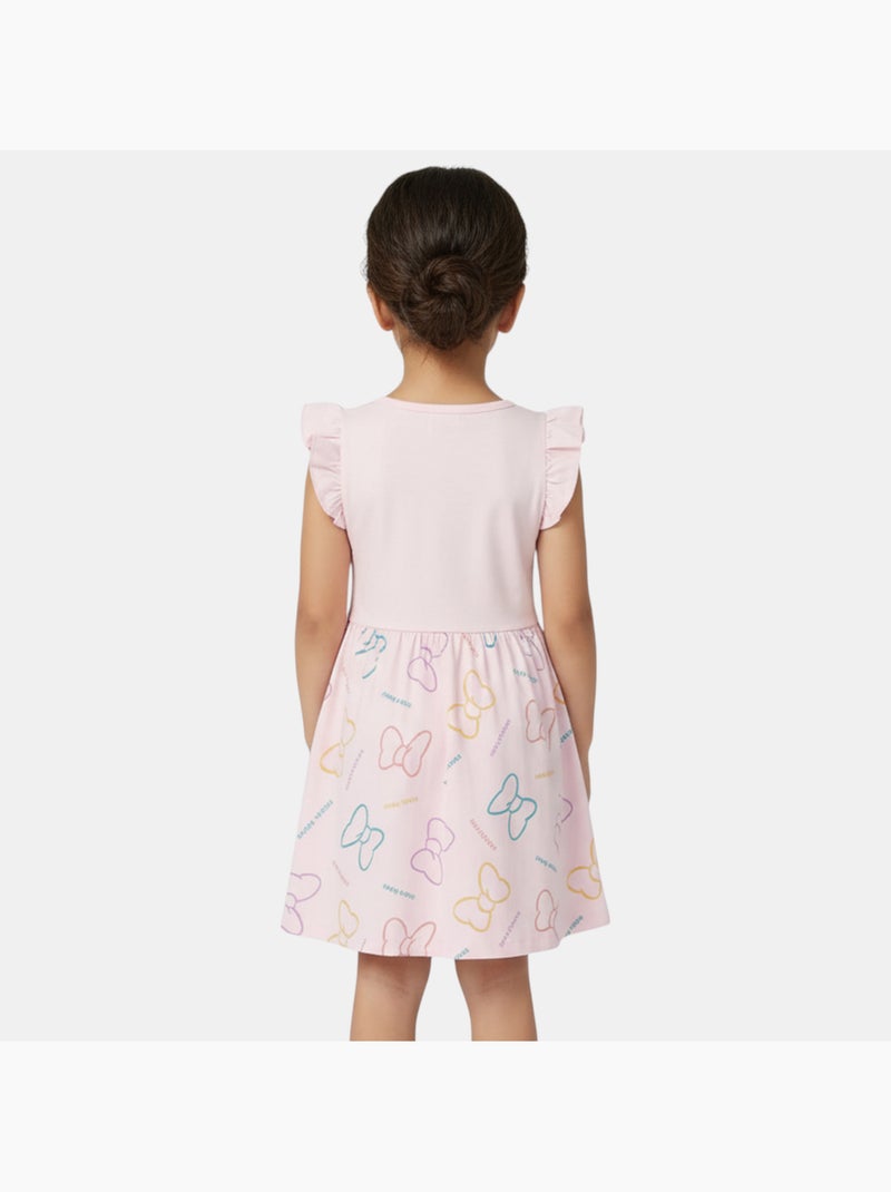Disney - Robe bébé fille rose à volants motif personnage Rose - Kiabi