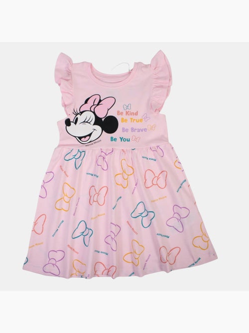 Disney - Robe bébé fille rose à volants motif personnage - Kiabi