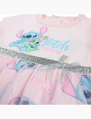 Disney - Robe en coton avec tulle bébé fille et bandeau