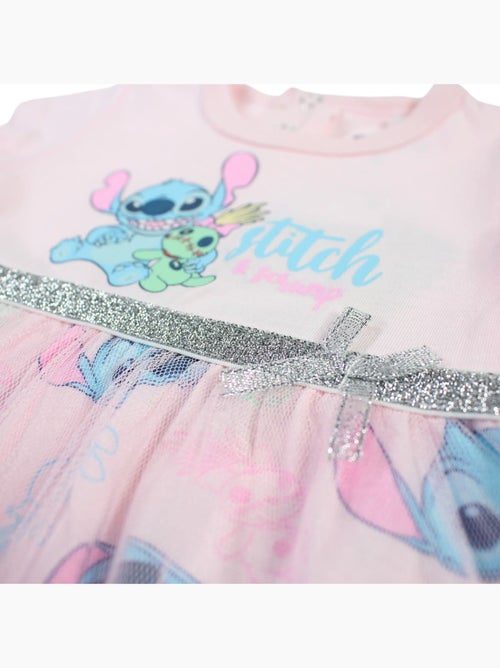 Disney - Robe en coton avec tulle bébé fille et bandeau - Kiabi