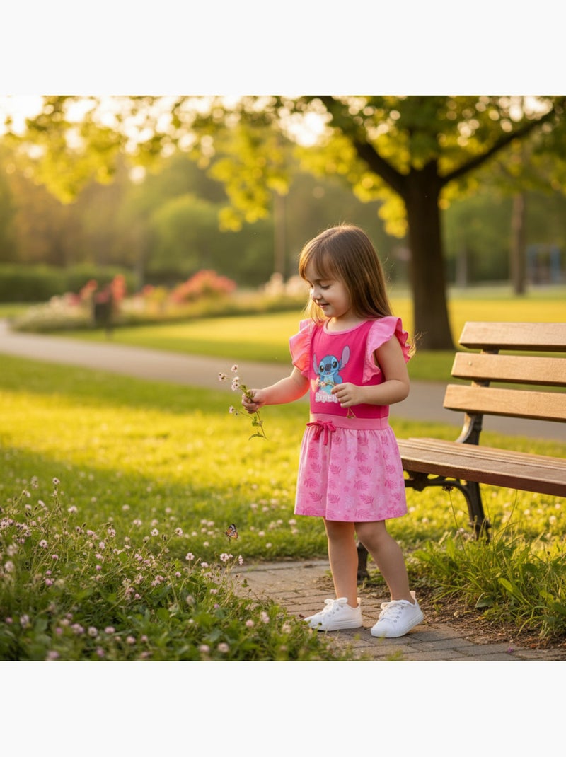 Disney - Robe enfant à motif Rose - Kiabi