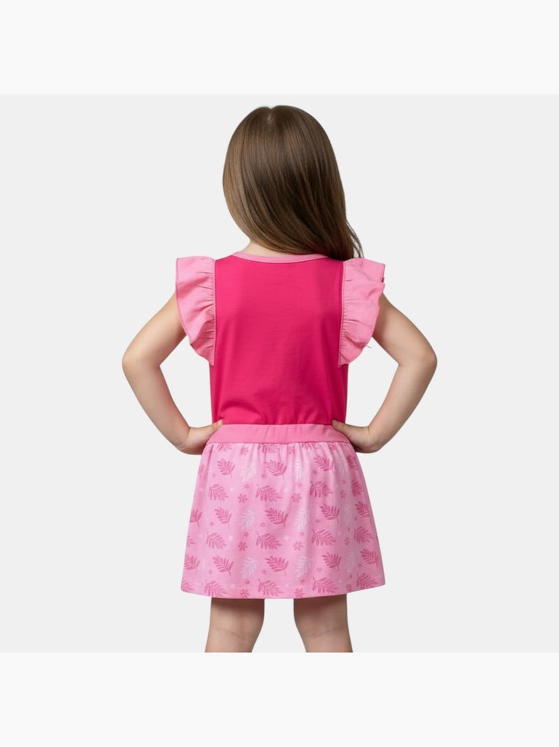 Disney - Robe enfant à motif Rose - Kiabi