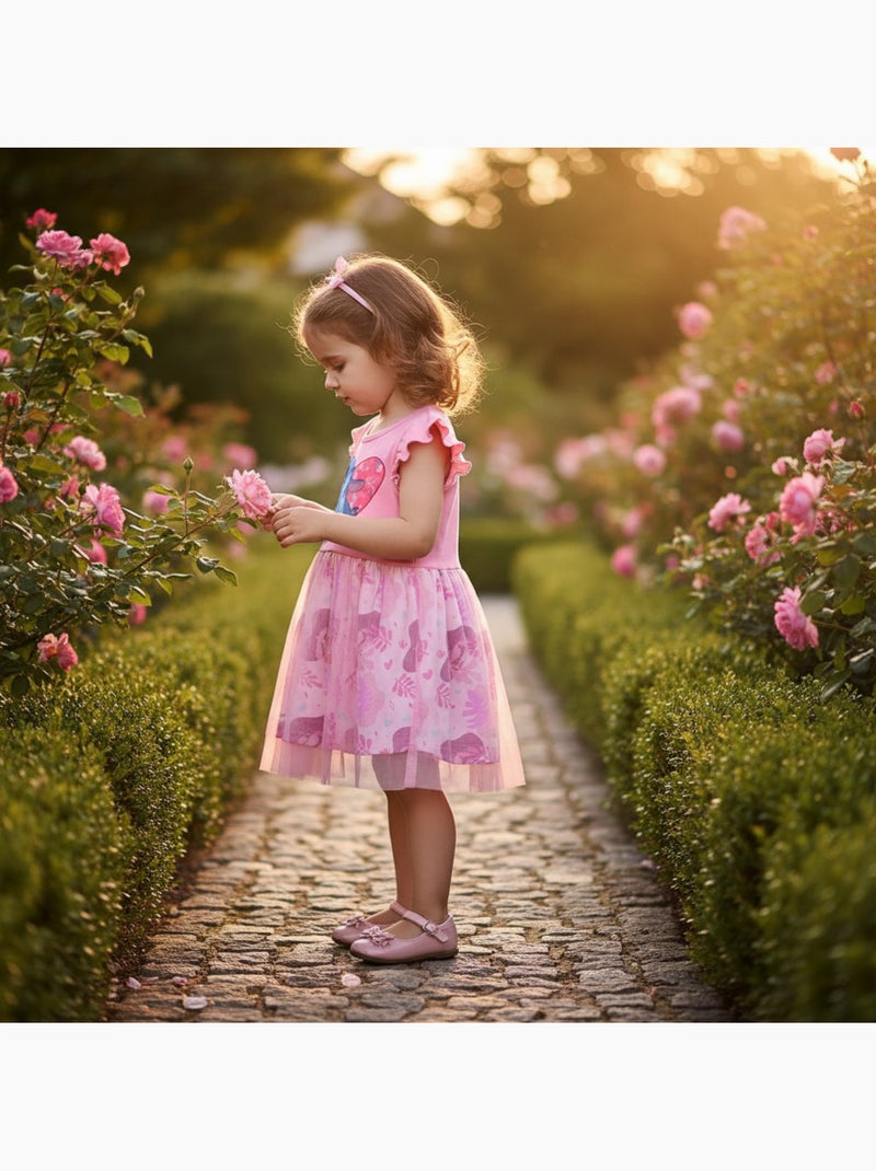 Disney - Robe enfant à motif Rose - Kiabi