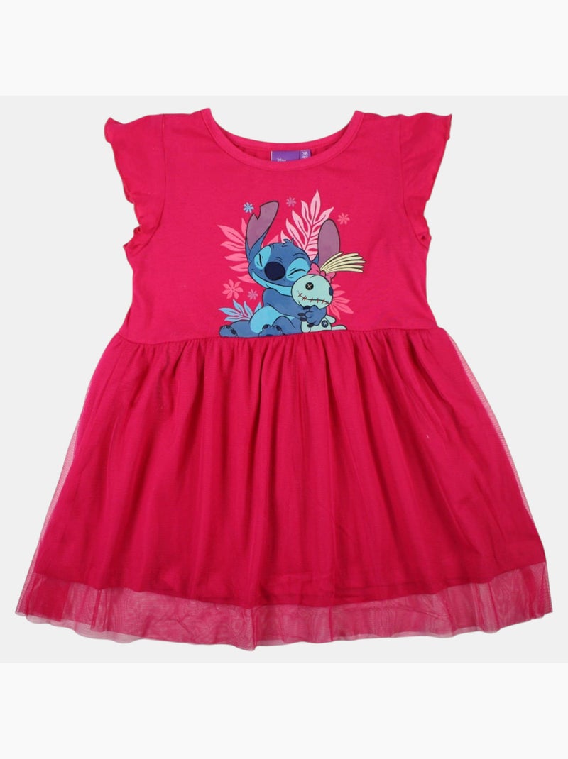 Disney - Robe enfant à motif Rose fushia - Kiabi