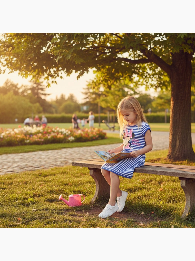 Disney - Robe enfant rayée bleu motif personnage Bleu marine - Kiabi
