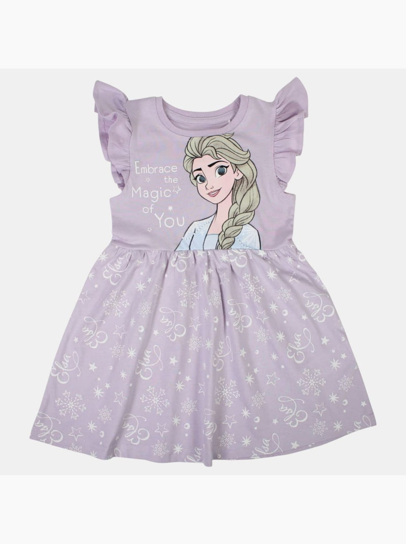Disney - Robe fille avec personnage et motifs Mauve - Kiabi