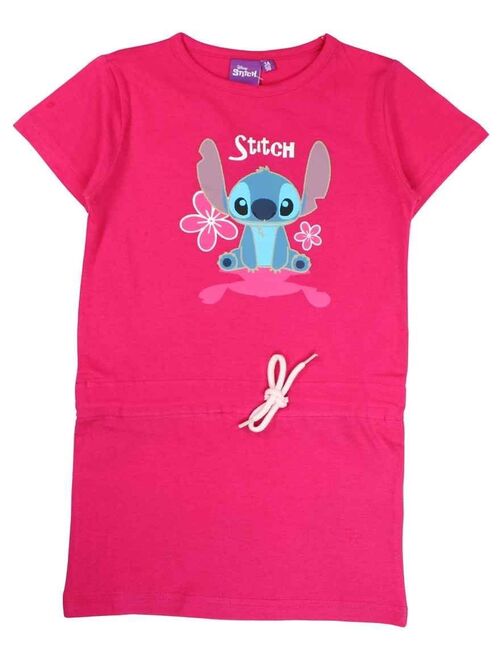 Disney - Robe fille imprimé Lilo Et Stitch en coton - Kiabi