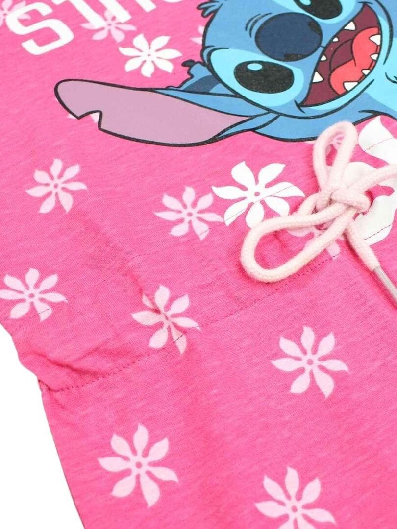 Disney - Robe fille imprimé Lilo Et Stitch en coton - Rose - Kiabi - 14.93€