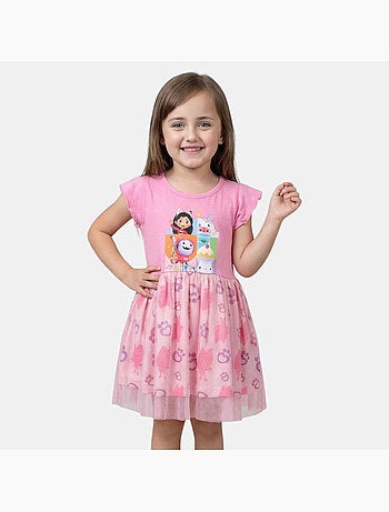 Disney - Robe fille imprimée avec tulle