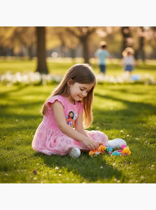 Disney - Robe fille imprimée avec tulle - Kiabi