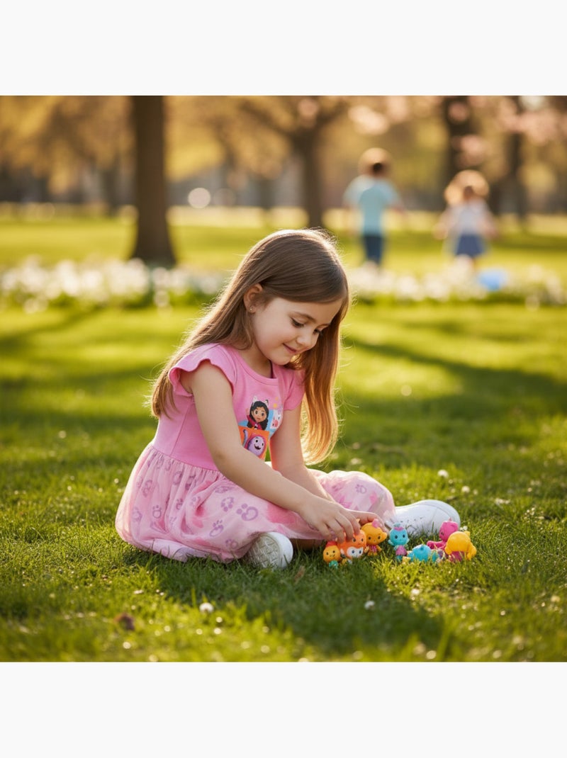 Disney - Robe fille imprimée avec tulle Rose - Kiabi