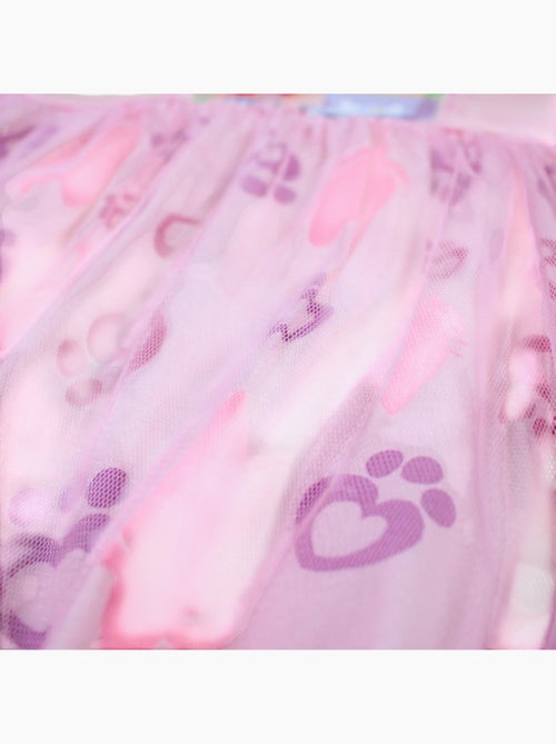 Disney - Robe fille imprimée avec tulle - Kiabi