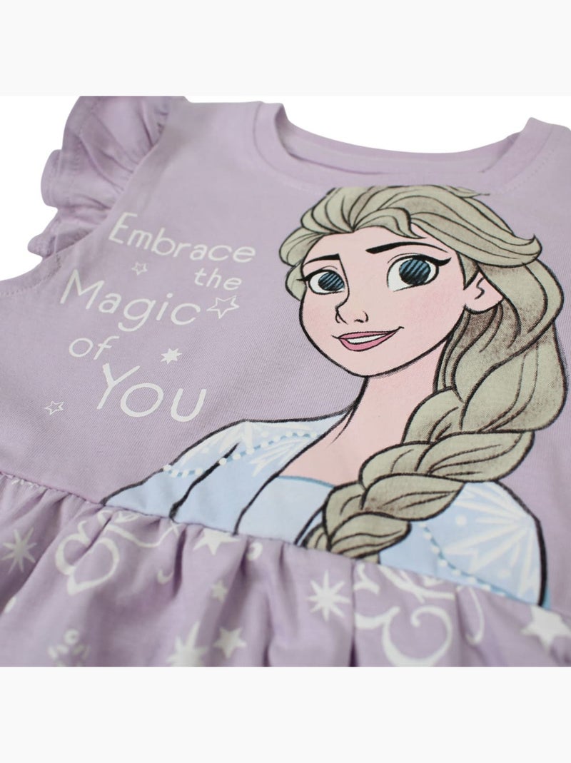 Disney - Robe Fille La Reine des Neiges Mauve - Kiabi