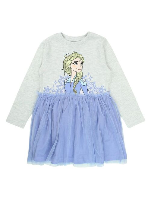 Disney - Robe imprimé La Reine Des Neiges en coton - Kiabi